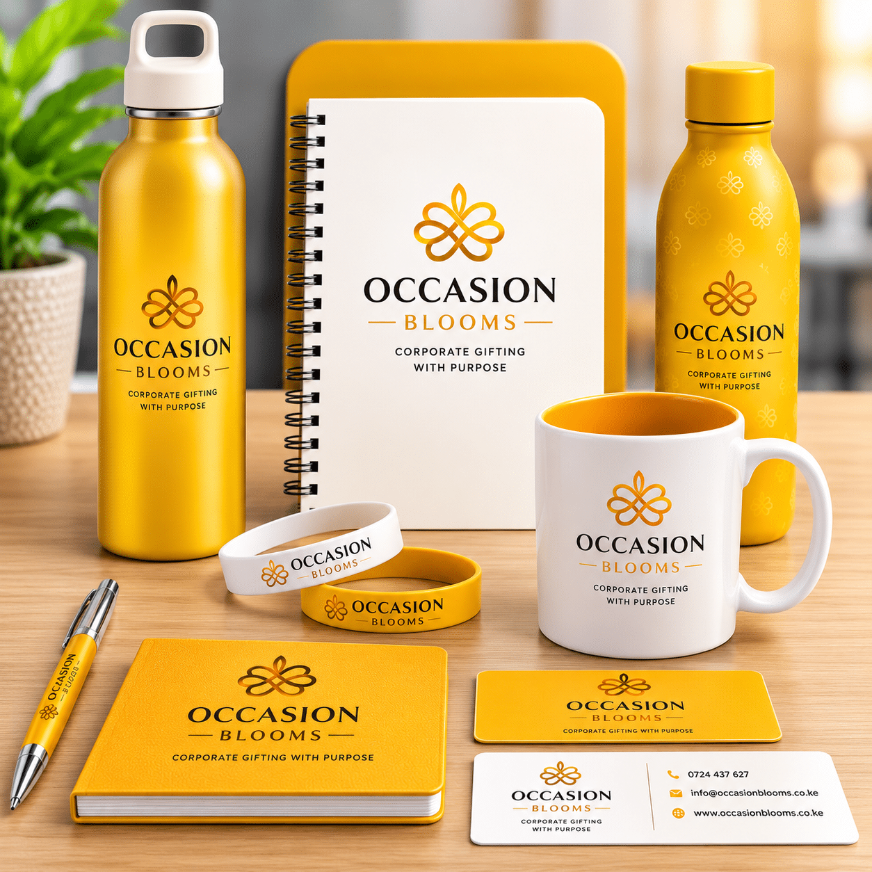 Occasion Blooms corporate gift set